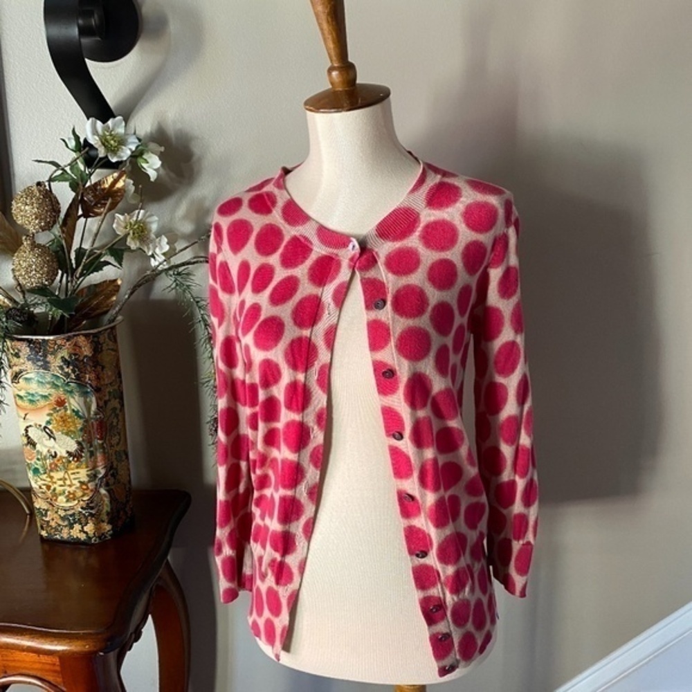 Loft Lightweight Polkadot Cardigan XS